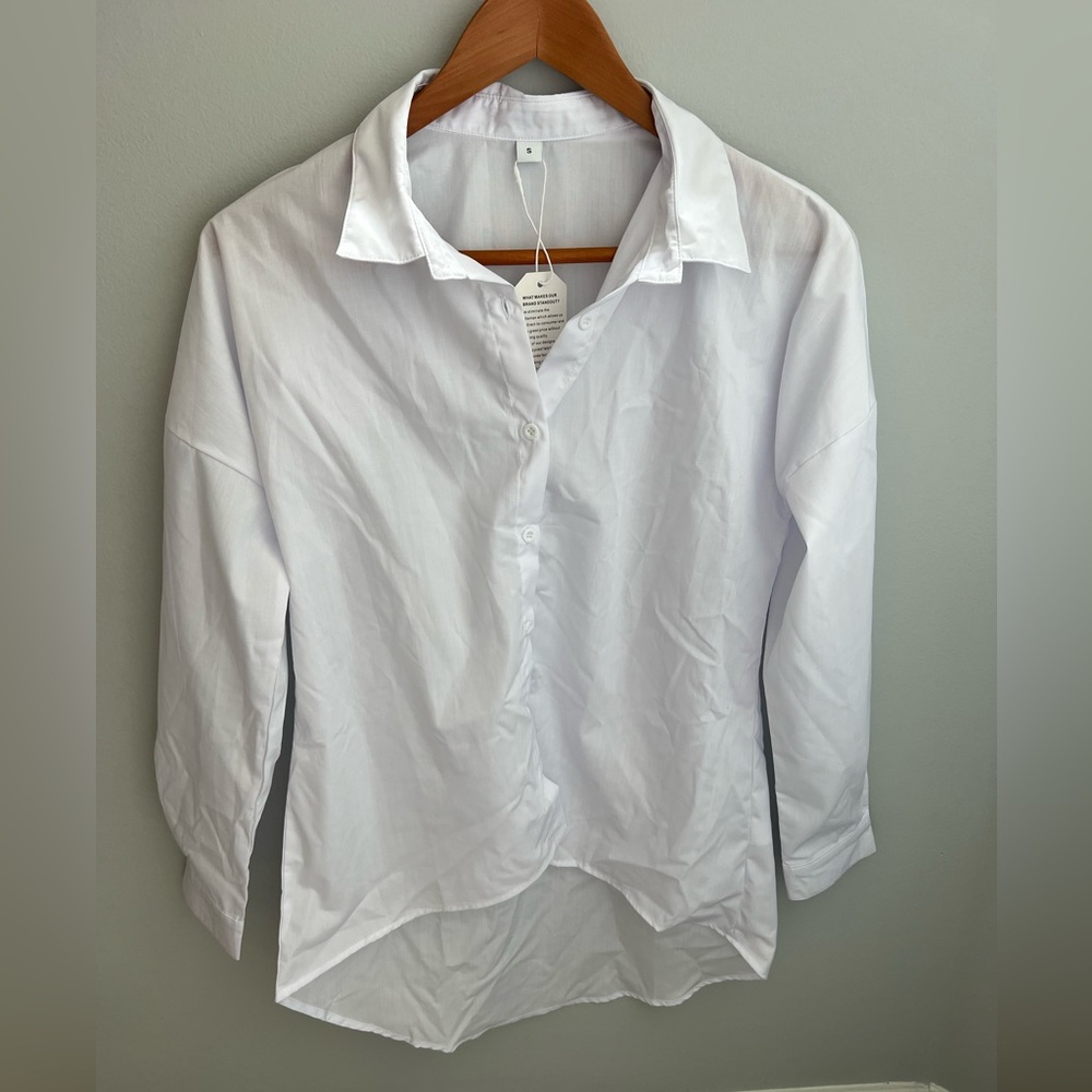 Hi-lo button down